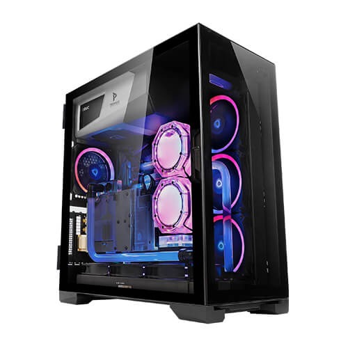 Antec P120 Crystal MidTower Case Panoramic Glass, Top PSU, E-ATX Ready