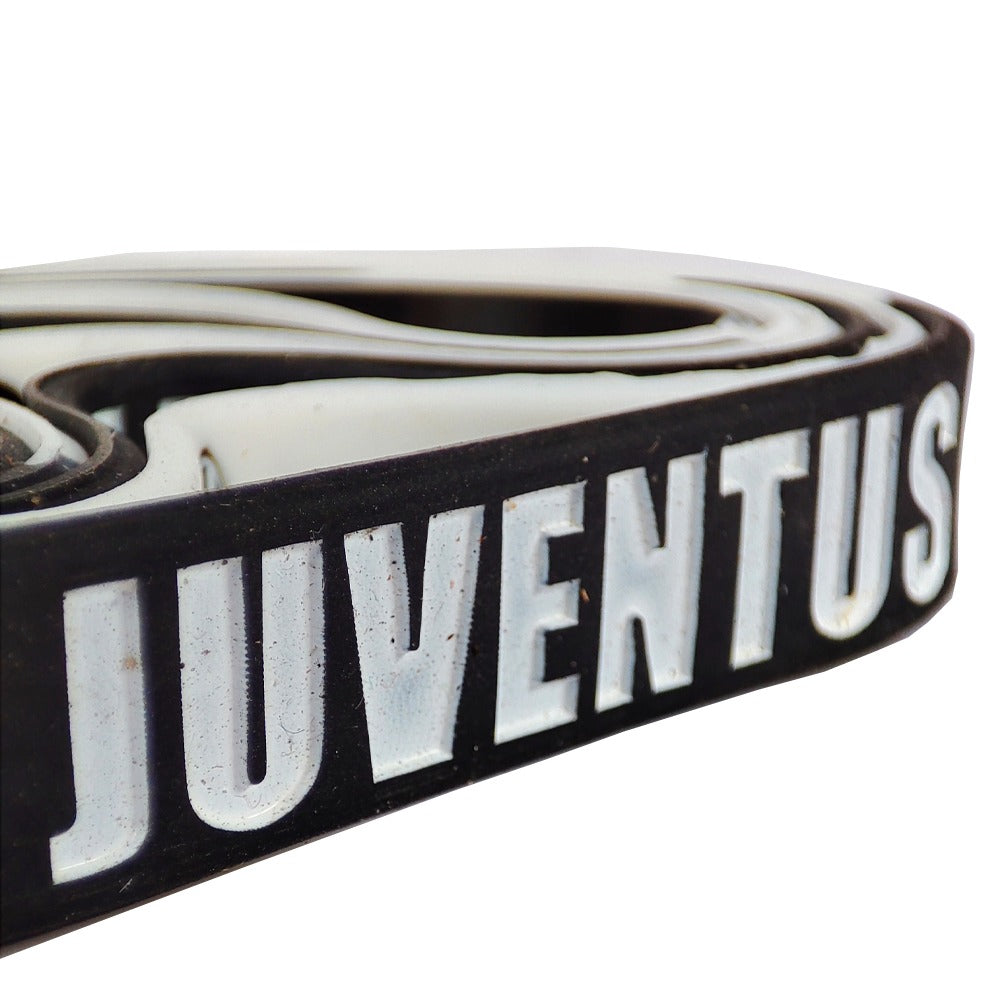 Juventus Black and White Silicone Unisex Wristband Bracelet for Men and Women