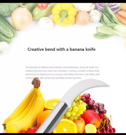 Stainless steel pineapple peeler peeler crescent knife cabbage fruit knife kitchen stainless steel fruit and vegetable tools