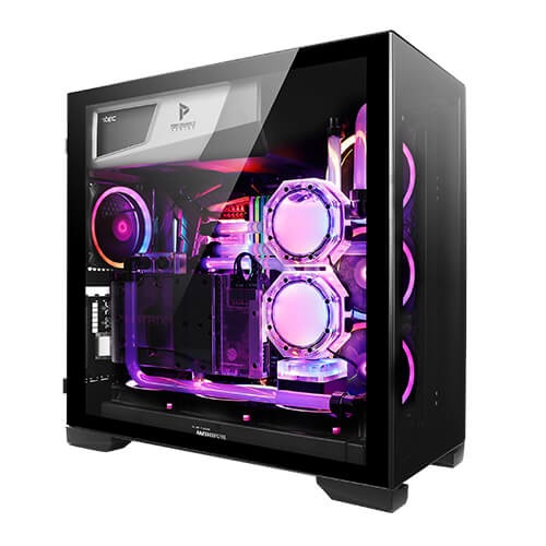 Antec P120 Crystal MidTower Case Panoramic Glass, Top PSU, E-ATX Ready
