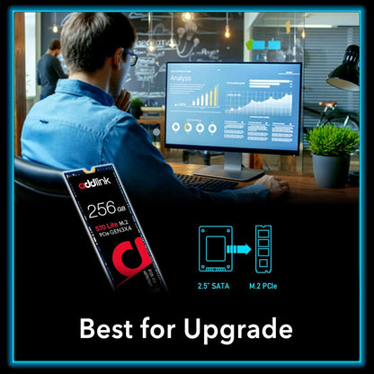 ADDLINK S70 Lite SSD NVMe PCIe Gen3x4 M.2 256GB 512GB High Speed Internal Solid State Drive