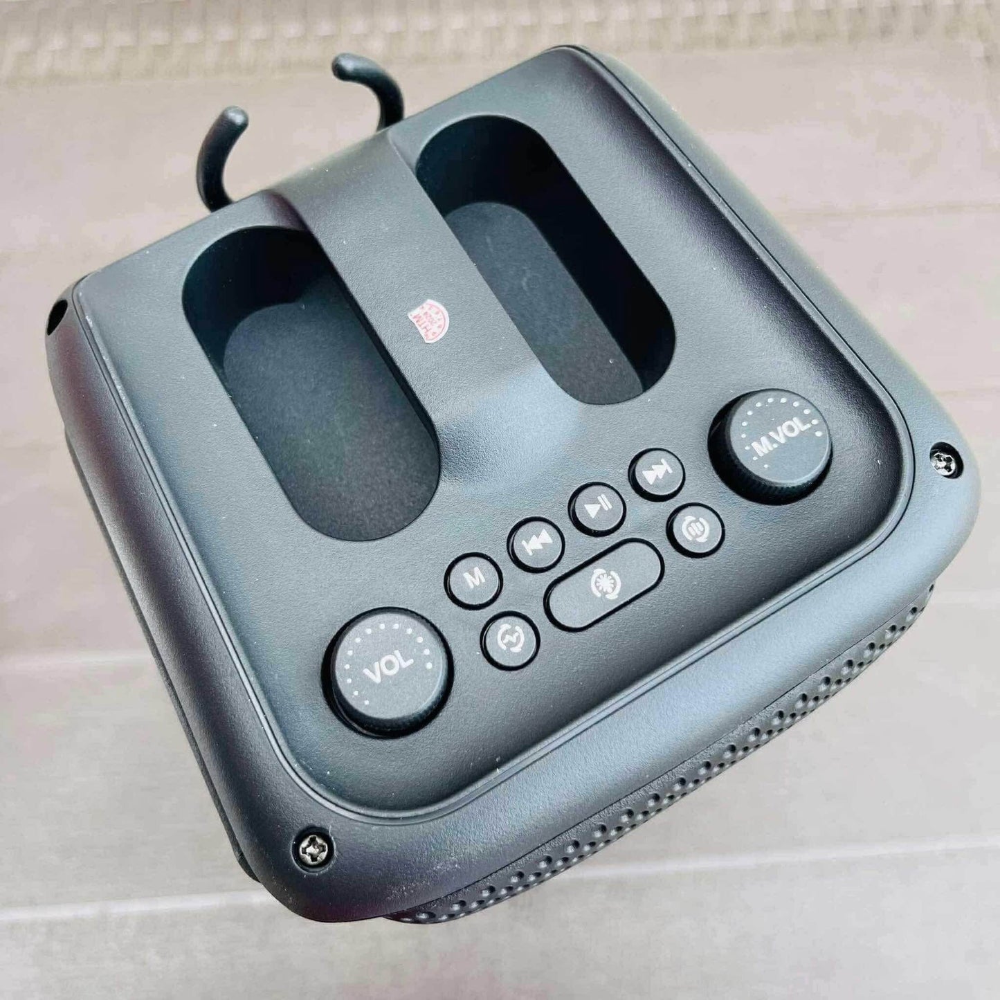 KTS-1972 Portable Wireless Bluetooth Speaker with Wireless Mic – RGB LED Light, Mic/FM/AUX/USB/SD Support, Karaoke Speaker