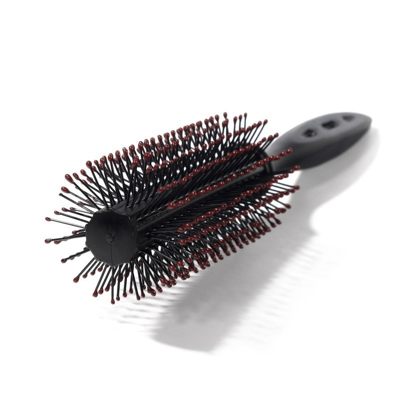 Round Plastic Comb Hair Styling and Grooming Tool