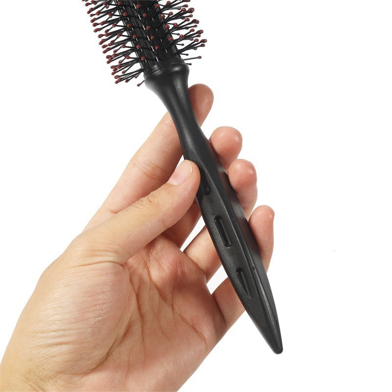 Round Plastic Comb Hair Styling and Grooming Tool