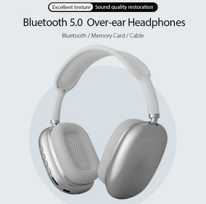 P9 Pro Max Wireless Bluetooth Headphones Foldable Over Ear TF Card Support 10 Hour Playtime