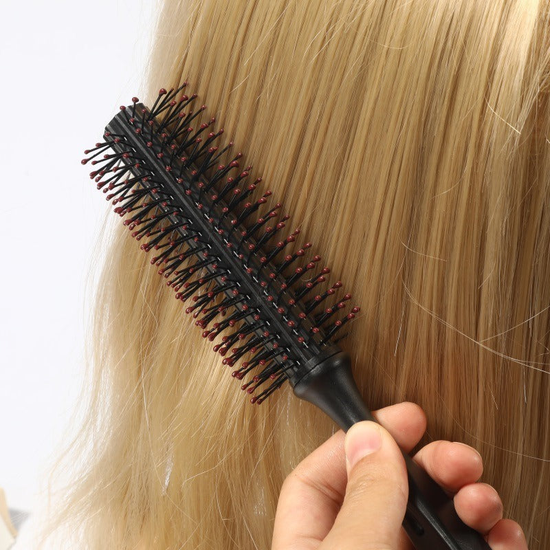 Round Plastic Comb Hair Styling and Grooming Tool