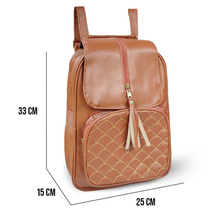 New Female Fashion Lady High Capacity College Backpack – Trendy Girls Laptop School Bag Travel Book Bag