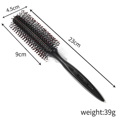 Round Plastic Comb Hair Styling and Grooming Tool