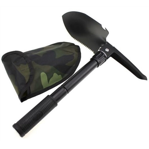 4 in 1 Multifunction Folding Shovel – Outdoor Camping Mini Shovel for Survival, Hiking & Emergency Use