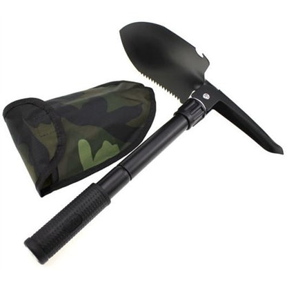 4 in 1 Multifunction Folding Shovel – Outdoor Camping Mini Shovel for Survival, Hiking & Emergency Use