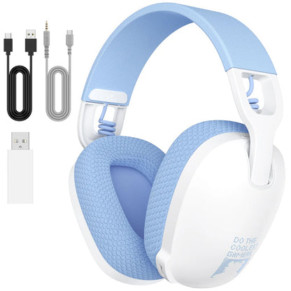 ONIKUMA B2 Tri Mode Gaming Headset Bluetooth 5.3 2.4GHz Wireless Wired Lightweight Over Ear Headphones with ENC Microphone for Gaming and Calls