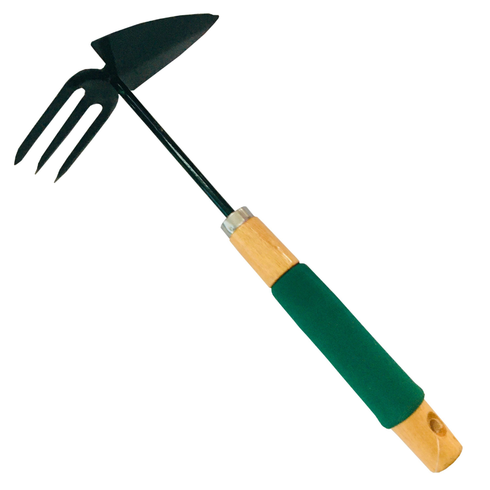 Garden Cultivator Hoe Green Durable Hand Tool for Farming and Gardening