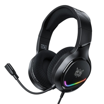 ONIKUMA X31 RGB Dynamic Professional Gaming Headphone Stereo Surround Sound Omnidirectional Mic Wired Headset for PC PS4 Xbox Phone 1 Year Warranty