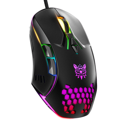 ONIKUMA CW902 Wired Gaming Mouse 6400 DPI RGB Lighting 7 Programmable Buttons 1 Year Warranty