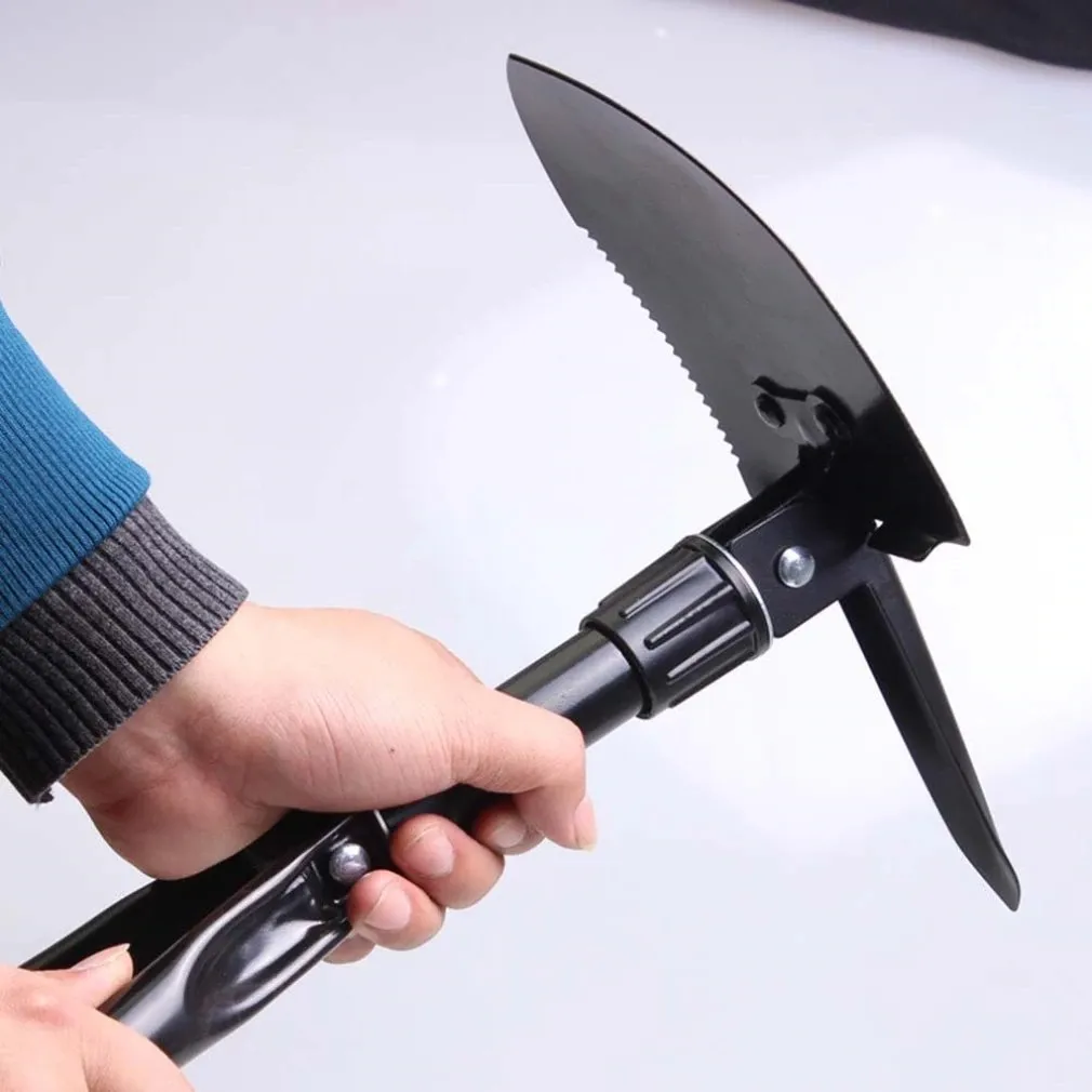 4 in 1 Multifunction Folding Shovel – Outdoor Camping Mini Shovel for Survival, Hiking & Emergency Use