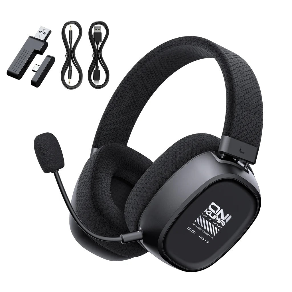 ONIKUMA GT839 Multi Mode Gaming Headset 45H Playback Bluetooth 5.4 Wired 2.4GHz Memory Foam Comfort 1 Year Warranty