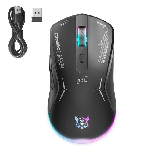 ONIKUMA CW917 Wireless Gaming Mouse 4800 DPI Dual-Mode (Wired/Wireless) RGB Lighting 1 Year Warranty