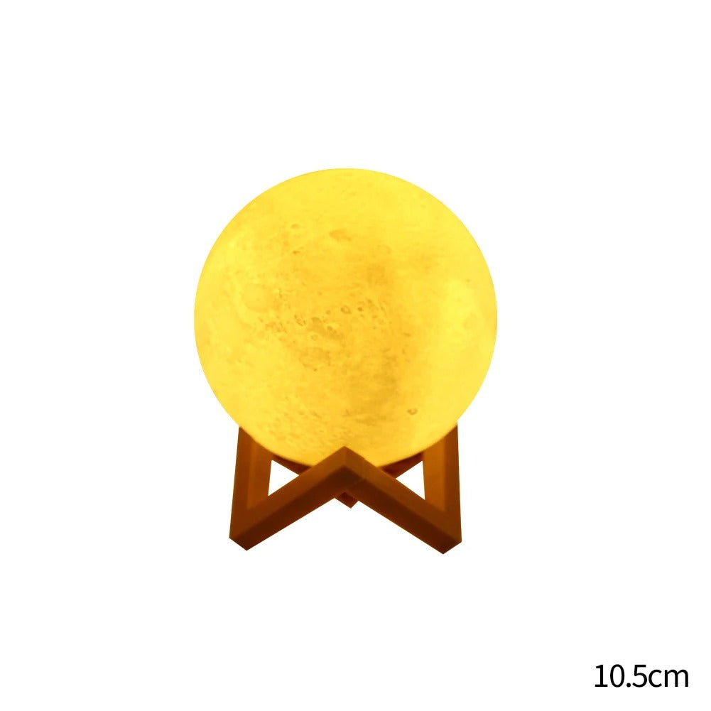 3D Print Moon Lamp Battery LED Night Light Warm Color Moon Lamp Children's Night Lamp Bedroom Decoration Birthday Gifts