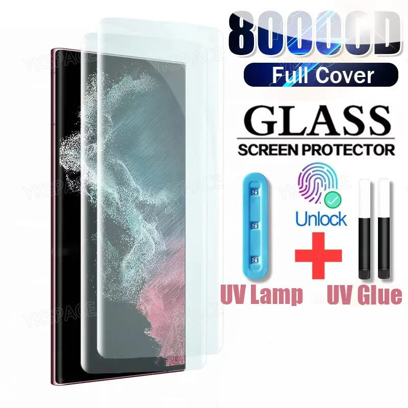 Full Glue Unipha Curved Edge Tempered Glass for Honor X9c – Full Coverage HD Clear Screen Protector