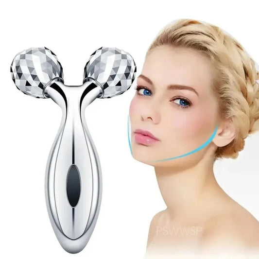 Face Massager Lift Face 3D Roller Massager Thin Body Massage Tool Y Shape Massagers Skin Care Tools Neck Massager 360 Rotate