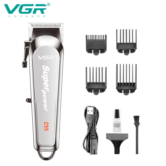 VGR Hair Trimmer Clipper V-060 Hair Cutting Machine Barber Clippers Rechargeable Professional Electric Hair Trimmer for Men with COMB