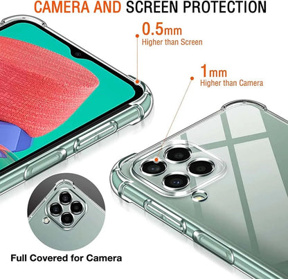 Samsung A22 M 22 Transparent Funda Samsung A 22 M22 Case Ultra Thin HD Clear Soft Shockproof Cover for Samsung A22 M22 Transparent Back Cover