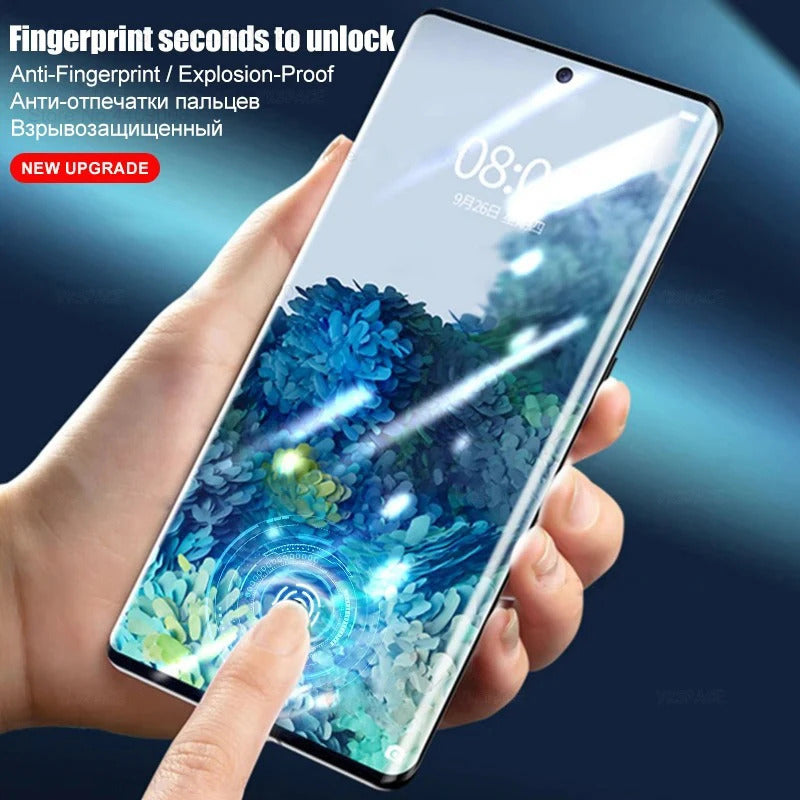 Full Glue Unipha Curved Edge Tempered Glass for Honor X9c – Full Coverage HD Clear Screen Protector