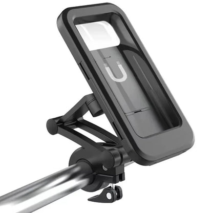 6.5Inch Universal Motorcycle Bicycle Phone Holder Waterproof Case Bike Bracket Accessories