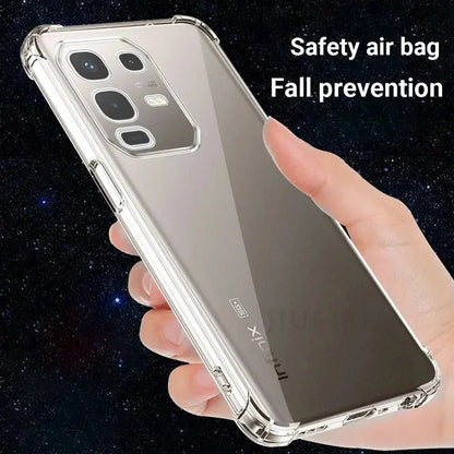 Infinix Note 50 Pro Clear Back cover Case Silicon Soft Protect Phone Cases Transparent Shockproof Airbag Cover