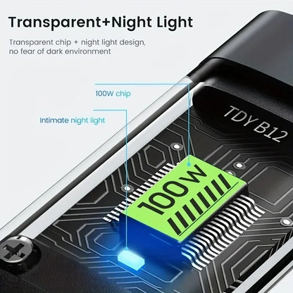 100w 3 in 1 Super Fast Charging Cable, LED Indicator,