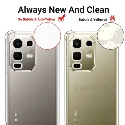 Infinix Note 50 Pro Clear Back cover Case Silicon Soft Protect Phone Cases Transparent Shockproof Airbag Cover