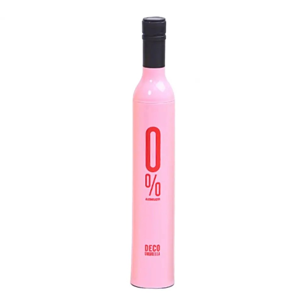 Wine Bottle Umbrella Strong Wind Resistance Sunshade Folding Umbrella Outdoor Sun Rain Reverse Folding Umbrella for Outdoor