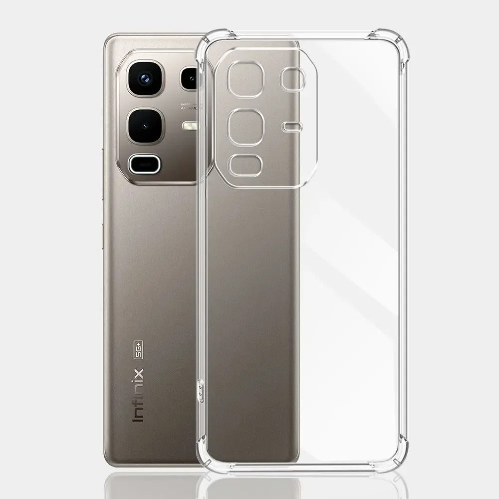 Infinix Note 50 Pro Clear Back cover Case Silicon Soft Protect Phone Cases Transparent Shockproof Airbag Cover