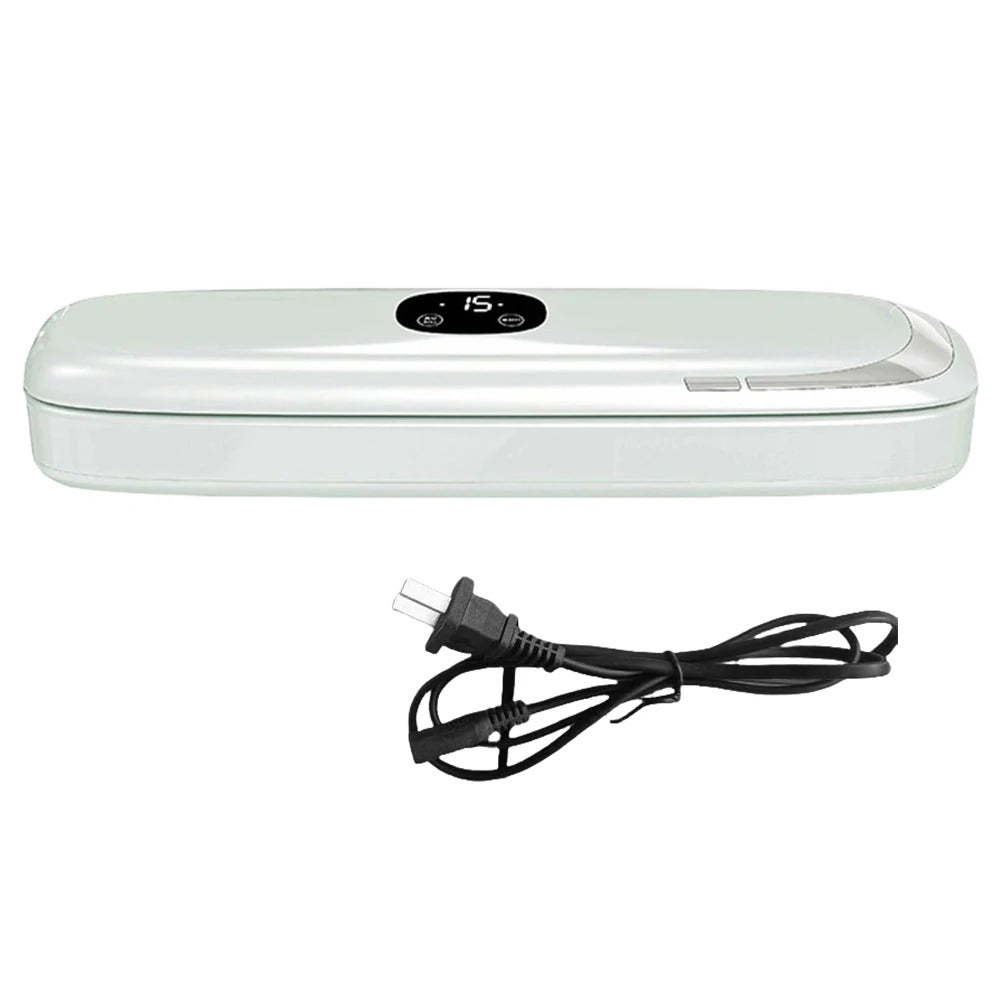 Automatic Household Food Vacuum Sealing Machine with 10Pcs Vacuum Bags — Powerful Food Saver Sealer