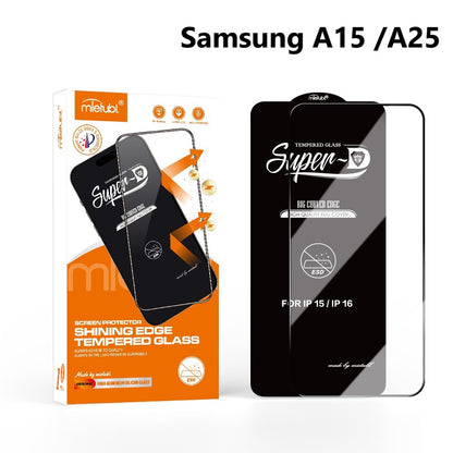 Samsung A15 A 15 Superd Tempered Glass Mietubl Super-D Antistatic 0.4mm High Aluminum Glass Screen Protector for Samsung A 25 A25 Tempered Glass
