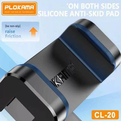 Plokama CL-20 Rotating tripod Phone Holder 360° Adjustable Mobile Clip for Tripods & Selfie Sticks