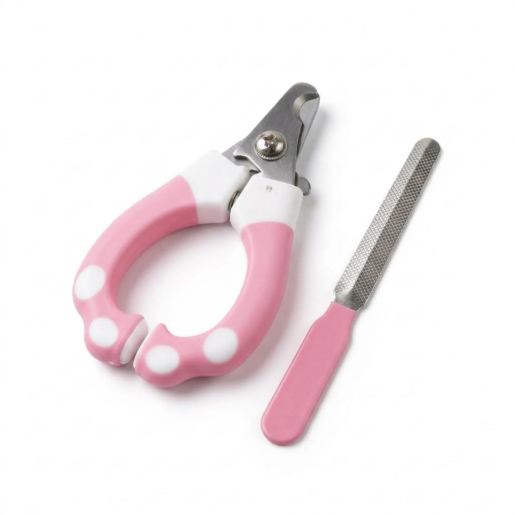 Professional Pet Nail Clipper & Nail File Grooming Kit Ergonomic Non-Slip Grip for Dogs & Cats Nail cutter