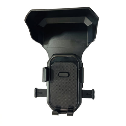 Motorcycle Handle Phone Mount Holder with Integrated Sun Visor & Rain Shield