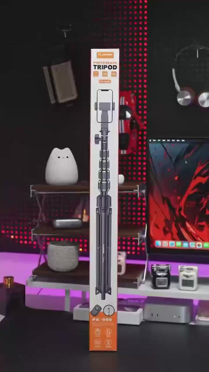 Plokama PK-998 Photography Tripod selfie Stick with Remote Tripod 200cm Height Adjustable Phone Stand