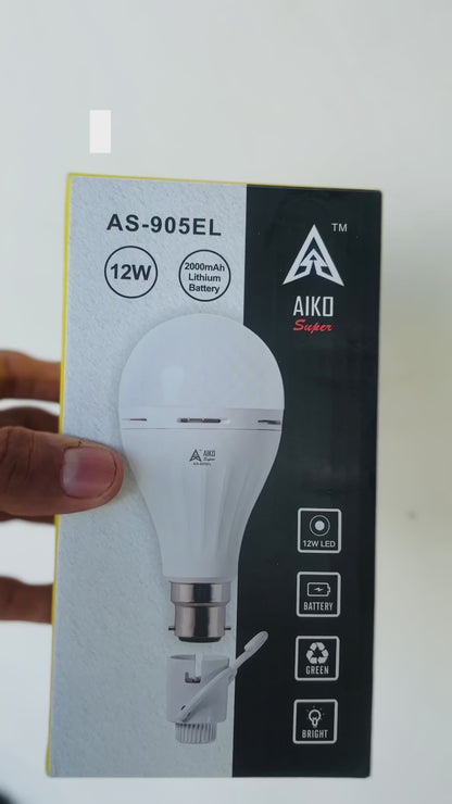 AIKO Rechargeable Bulb Emergency Energy Saving Bulb  12-Watts