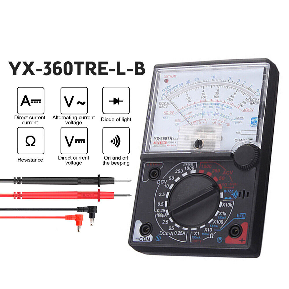 SAMWA YX-360TR Analog Multitester AC/DC Voltage, Current, Resistance, Decibel, Fuse & Diode Protection