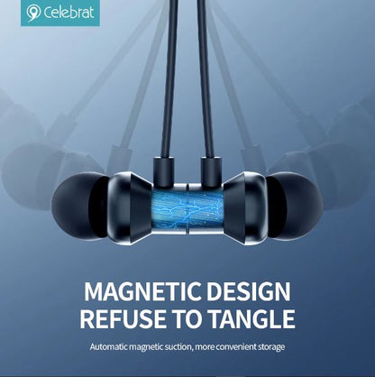 Celebrat A29 Wireless Neckband Bluetooth Earphones | Magnetic Sports Headset with Deep Bass