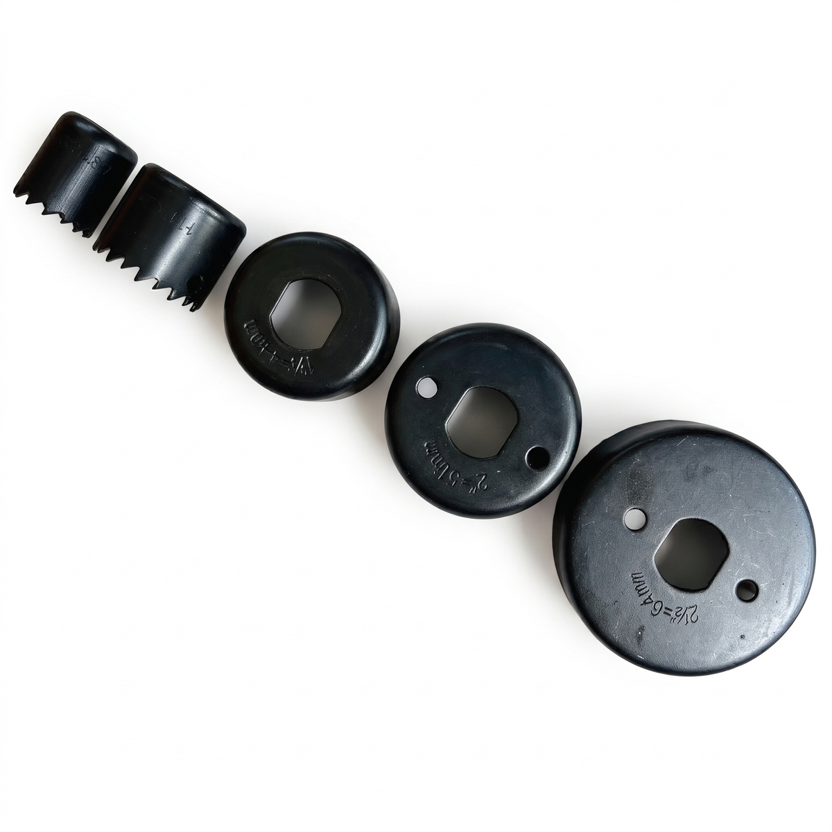 TATNAD 11 Piece Hole Saw Set Steel Hole Cutter Kit with Mandrels & Hex Key for Wood, Plastic & Thin Metal