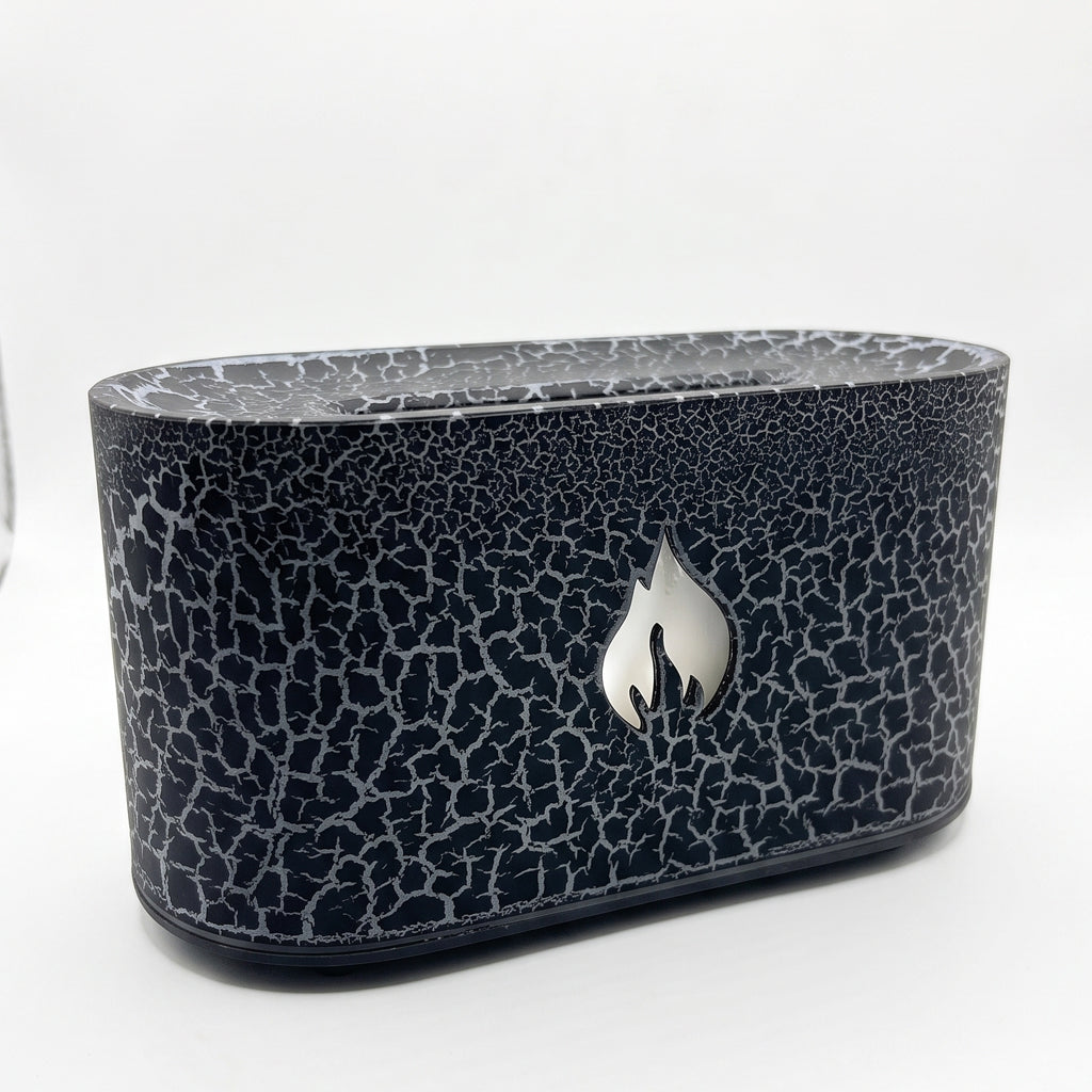 USB Desktop Flame Aroma Diffuser Humidifier Simulation Light Aromatherapy Air Purifier for Bedroom
