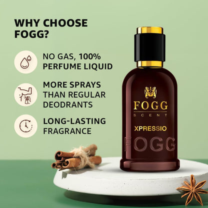 FOGG Eau De Parfum 100ml – Intensio, Impressio, Xtremo, Xpressio, Beautiful Secret | Long-Lasting Fragrance for Men & Women